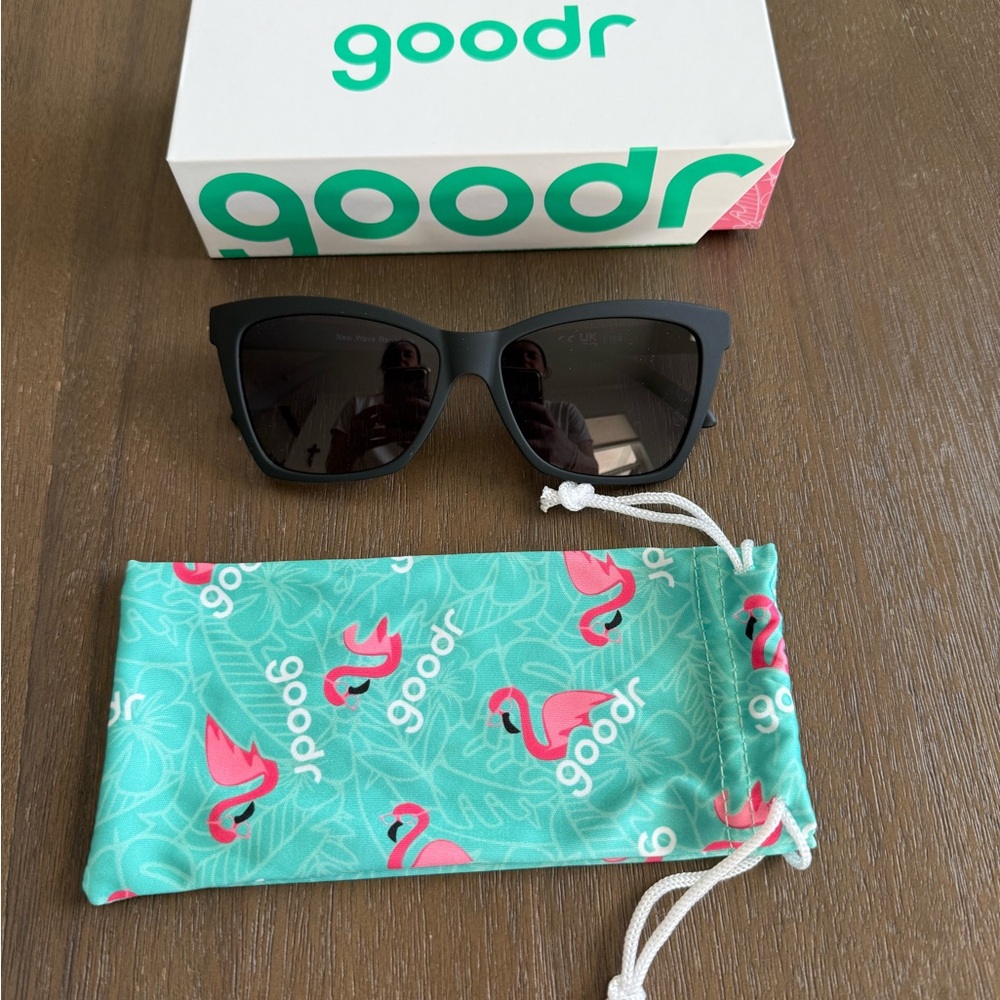 Goodr Black Sunglasses with Case